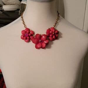 🩷 3/$15 Pink Floral Necklace, 11" Long With 3" Extender